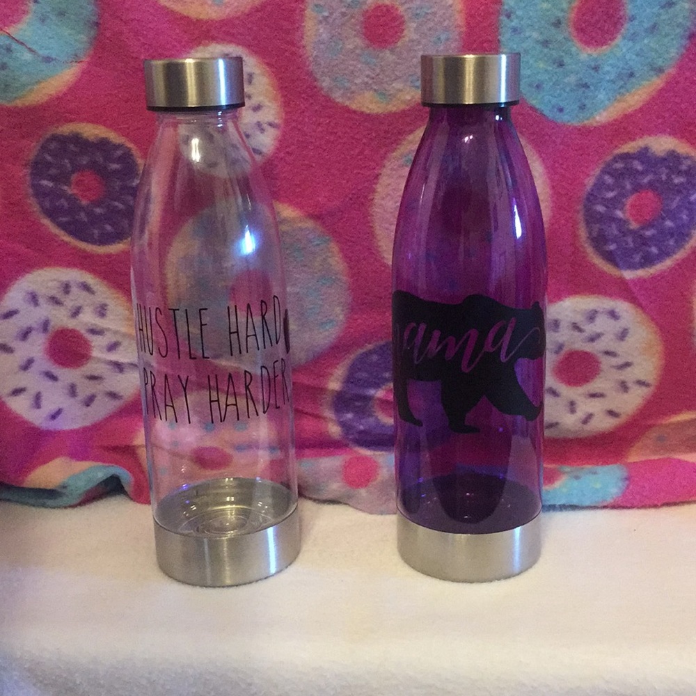 Handmade plastic. water bottles